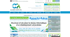 Desktop Screenshot of cck.rnu.tn